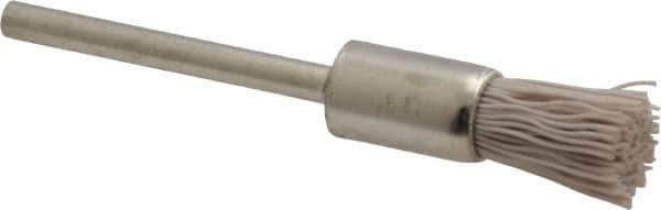 Osborn - 600 Grit, 5/16" Brush Diam, End Brush - Super Fine Grade, 1/8" Diam Shank, 6,000 Max RPM - USA Tool & Supply