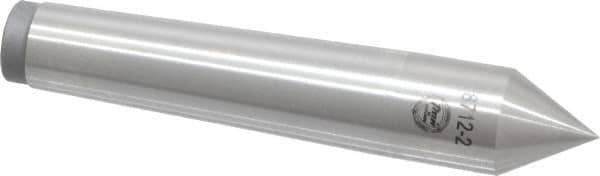 Value Collection - 0.71" Head Diam, Steel Standard Point Solid Dead Center - 2MT Morse Taper, 0.71" Point Diam, 3-15/16" OAL - USA Tool & Supply