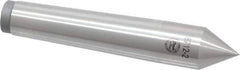 Value Collection - 0.71" Head Diam, Steel Standard Point Solid Dead Center - 2MT Morse Taper, 0.71" Point Diam, 3-15/16" OAL - USA Tool & Supply