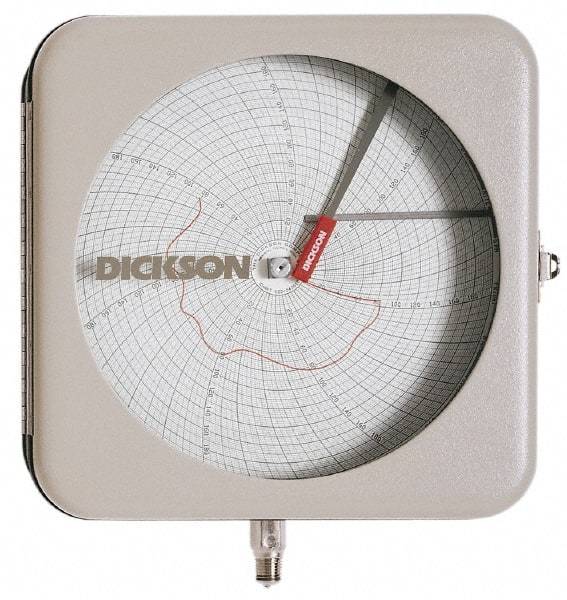 Dickson - -22 to 122°F, 24 Hour Recording Time Chart - 8 Inch Diameter, Use with To be Used with Pr8 Recorders - USA Tool & Supply