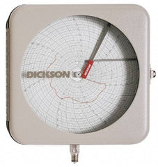 Dickson - -22 to 122°F, 24 Hour Recording Time Chart - 8 Inch Diameter, Use with To be Used with Pr8 Recorders - USA Tool & Supply