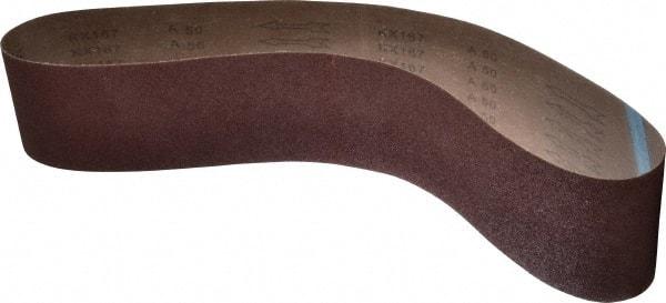 Tru-Maxx - 4" Wide x 48" OAL, 50 Grit, Aluminum Oxide Abrasive Belt - Aluminum Oxide, Coarse, Coated, Cloth Backing - USA Tool & Supply