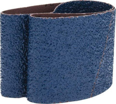 Made in USA - 3" Wide x 21" OAL, 24 Grit, Zirconia Alumina Abrasive Belt - Zirconia Alumina, Very Coarse, Coated, X Weighted Cloth Backing - USA Tool & Supply