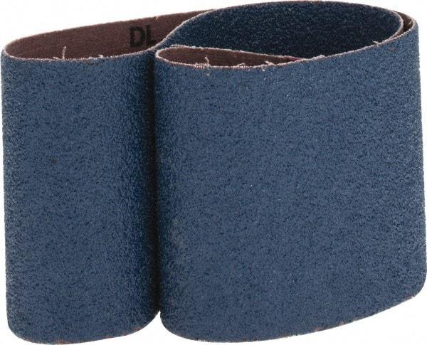 Made in USA - 3" Wide x 24" OAL, 40 Grit, Zirconia Alumina Abrasive Belt - Zirconia Alumina, Coarse, Coated, X Weighted Cloth Backing - USA Tool & Supply