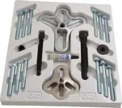 OTC - 16 Piece, 5 Ton Capacity, 4" Spread, Flange-Type Puller Set - 12-1/4" OAL - USA Tool & Supply