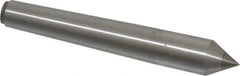 Made in USA - Carbide-Tipped Alloy Steel Standard Point Solid Dead Center - 1MT Morse Taper, 3-5/16" OAL - USA Tool & Supply