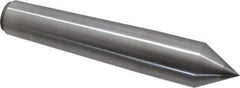 Made in USA - Carbide-Tipped Alloy Steel Standard Point Solid Dead Center - 4MT Morse Taper, 6-3/4" OAL - USA Tool & Supply