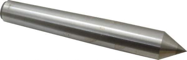 Made in USA - Carbide-Tipped Alloy Steel Standard Point Solid Dead Center - B&S 10 Brown & Sharpe Taper, 8-17/32" OAL - USA Tool & Supply