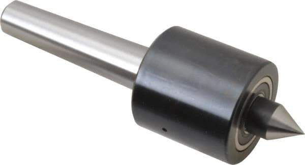 Riten - MT2 Taper Shank, 1-5/8" Head Diam 1,000 Lb Capacity Live Center - 2,500 Max RPM, 1-5/8" Head Length, 9/16" Point Diam, 13/16" Point Len, 300 Lb Max Workpc, Standard Point - USA Tool & Supply