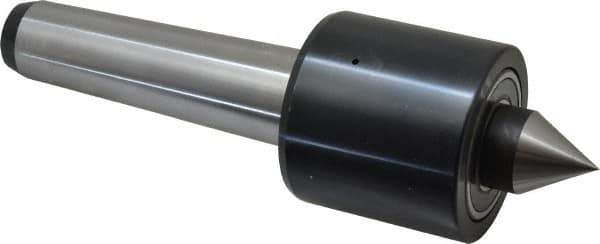 Riten - MT4 Taper Shank, 2-3/8" Head Diam 2,200 Lb Capacity Live Center - 2,500 Max RPM, 2-1/4" Head Length, 1" Point Diam, 1-1/4" Point Len, 1,100 Lb Max Workpc, Standard Point - USA Tool & Supply