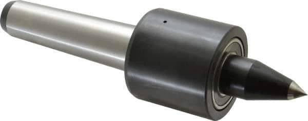 Riten - MT4 Taper Shank, 2-3/8" Head Diam 2,200 Lb Capacity Live Center - 2,500 Max RPM, 2-1/4" Head Length, 1/2" Point Diam, 2" Point Len, 900 Lb Max Workpc, Tracer Point - USA Tool & Supply