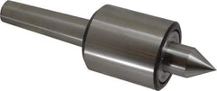 Riten - MT4 Taper Shank, 2-7/8" Head Diam 9,000 Lb Capacity Live Center - 5,500 Max RPM, 3-3/16" Head Length, 1-1/4" Point Diam, 2" Point Len, 2,200 Lb Max Workpc, Standard Point - USA Tool & Supply