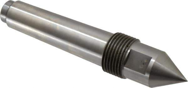 Riten - 1" Head Diam, Steel Standard Point Solid Dead Center - 3MT Morse Taper, 1" Point Diam, 1-5/8" Point Length - USA Tool & Supply