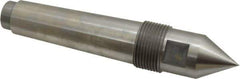 Riten - 1-1/4" Head Diam, Steel Standard Point Solid Dead Center - 4MT Morse Taper, 1-1/4" Point Diam, 2-1/32" Point Length - USA Tool & Supply