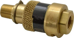 Coilhose Pneumatics - 1/8" Pipe, FNPT x MNPT, Brass Lockout Valve - 150 Max psi, Brass Sleeve - USA Tool & Supply