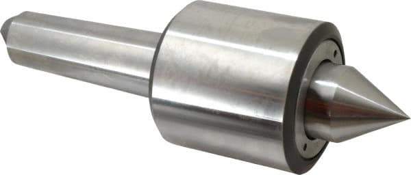 Riten - MT5 Taper Shank, 3-3/4" Head Diam 16,000 Lb Capacity Live Center - 3,200 Max RPM, 3-27/32" Head Length, 1-7/8" Point Diam, 2-1/4" Point Len, 8,000 Lb Max Workpc, Standard Point - USA Tool & Supply