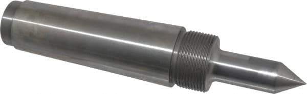 Riten - 7/8" Head Diam, Steel Long Point Solid Dead Center - 5MT Morse Taper, 7/8" Point Diam, 2-1/2" Point Length - USA Tool & Supply