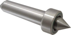 Riten - MT5 Taper Shank, 2-13/16" Head Diam 9,400 Lb Capacity Live Center - 1,000 Max RPM, 1-13/32" Head Length, 1-1/2" Point Diam, 1-1/2" Point Len, 3,800 Lb Max Workpc, Standard Point - USA Tool & Supply