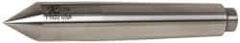 Riten - 0.7" Head Diam, Hardened Tool Steel Standard Point Half Dead Center - 2MT Morse Taper, 0.7" Point Diam, 4-3/16" OAL - USA Tool & Supply