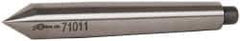 Riten - 0.475" Head Diam, Hardened Tool Steel Standard Point Solid Dead Center - 1MT Morse Taper, 0.475" Point Diam, 3-5/16" OAL - USA Tool & Supply