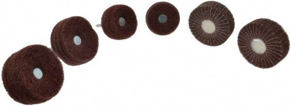 Superior Abrasives - 6 Piece Finishing Wheel Kit - 80 & 180 Grit, Medium & Very Fine Grade, Mounted on 1/4" Shank - USA Tool & Supply