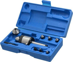 Interstate - 7 Point, 740 Lb Max Workpiece, 5-21/32" OAL, 1-5/16" Head Diam, Tool Steel, Live Center & Point Set - 2MT Taper, Interchangeable - USA Tool & Supply