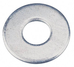 Value Collection - 5/16" Screw, Steel USS Flat Washer - 0.37" ID x 0.905" OD, 0.104" Thick, Zinc-Plated Finish - USA Tool & Supply