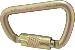 Gemtor - 10,000 Lb. Capacity Locking Carabiner - 1 Inch, Autolocking Gate, Steel - USA Tool & Supply
