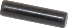 Holo-Krome - 3mm Diam x 12mm Pin Length Grade 8 Alloy Steel Standard Dowel Pin - Black Luster Finish, C 60 (Surface) & C 50-58 Hardness, 1 Beveled & 1 Rounded End - USA Tool & Supply