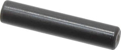 Holo-Krome - 4mm Diam x 20mm Pin Length Grade 8 Alloy Steel Standard Dowel Pin - Black Luster Finish, C 60 (Surface) & C 50-58 Hardness, 1 Beveled & 1 Rounded End - USA Tool & Supply