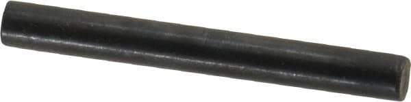 Holo-Krome - 4mm Diam x 35mm Pin Length Grade 8 Alloy Steel Standard Dowel Pin - Black Luster Finish, C 60 (Surface) & C 50-58 Hardness, 1 Beveled & 1 Rounded End - USA Tool & Supply