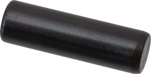 Holo-Krome - 6mm Diam x 20mm Pin Length Grade 8 Alloy Steel Standard Dowel Pin - Black Luster Finish, C 60 (Surface) & C 50-58 Hardness, 1 Beveled & 1 Rounded End - USA Tool & Supply