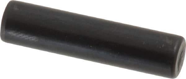 Holo-Krome - 6mm Diam x 25mm Pin Length Grade 8 Alloy Steel Standard Dowel Pin - Black Luster Finish, C 60 (Surface) & C 50-58 Hardness, 1 Beveled & 1 Rounded End - USA Tool & Supply