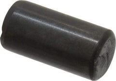 Holo-Krome - 8mm Diam x 16mm Pin Length Grade 8 Alloy Steel Standard Dowel Pin - Black Luster Finish, C 60 (Surface) & C 50-58 Hardness, 1 Beveled & 1 Rounded End - USA Tool & Supply