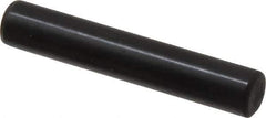 Holo-Krome - 8mm Diam x 45mm Pin Length Grade 8 Alloy Steel Standard Dowel Pin - Black Luster Finish, C 60 (Surface) & C 50-58 Hardness, 1 Beveled & 1 Rounded End - USA Tool & Supply