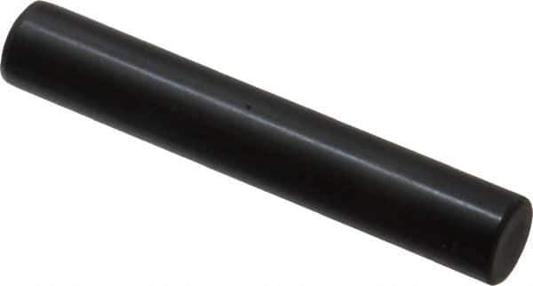Holo-Krome - 10mm Diam x 60mm Pin Length Grade 8 Alloy Steel Standard Dowel Pin - Black Luster Finish, C 60 (Surface) & C 50-58 Hardness, 1 Beveled & 1 Rounded End - USA Tool & Supply