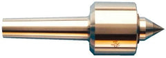 Riten - MT3 Taper Shank, 2-1/8" Head Diam 3,400 Lb Capacity Live Center - 6,000 Max RPM, 2" Head Length, 1" Point Diam, 1-3/8" Point Len, 1,100 Lb Max Workpc, Standard Point - USA Tool & Supply