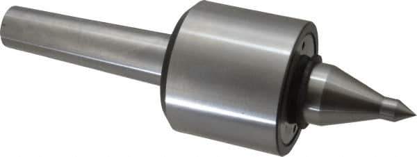 Riten - MT4 Taper Shank, 3-1/16" Head Diam 4,500 Lb Capacity Live Center - 5,000 Max RPM, 2-25/32" Head Length, 1/2" Point Diam, 2-5/8" Point Len, 1,100 Lb Max Workpc, 3/4" Long Tip, 3/4" Tip Diam, Long Point - USA Tool & Supply