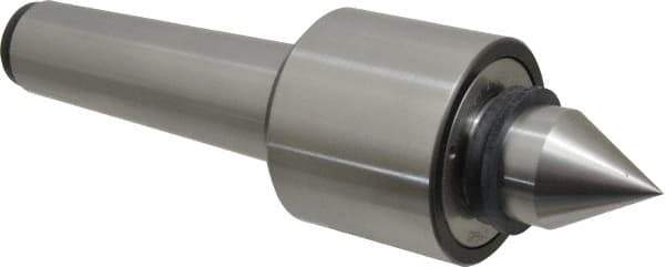 Riten - MT5 Taper Shank, 3-1/8" Head Diam 6,800 Lb Capacity Live Center - 4,000 Max RPM, 2-7/16" Head Length, 1-9/16" Point Diam, 2-3/8" Point Len, 2,900 Lb Max Workpc, Standard Point - USA Tool & Supply