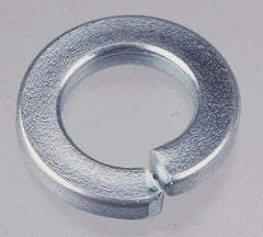 Value Collection - 5/16", 0.317" ID, 0.078" Thick Split Lock Washer - Grade 2 Spring Steel, Zinc-Plated Finish, 0.317" Min ID, 0.326" Max ID, 0.586" Max OD - USA Tool & Supply