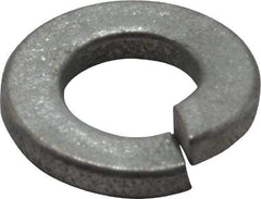 Value Collection - 1/4", 0.254" ID, 0.062" Thick Split Lock Washer - Grade 2 Spring Steel, Zinc-Plated Finish, 0.254" Min ID, 0.262" Max ID, 0.489" Max OD - USA Tool & Supply
