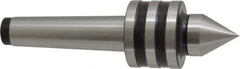 Interstate - MT3 Taper Shank, 1-47/64" Head Diam 858 Lb Capacity Live Center - 1-11/32" Head Length, 1-1/16" Point Diam, 1.4531" Point Len, 650 Lb Max Workpc, 6-1/4" OAL, Standard Point - USA Tool & Supply