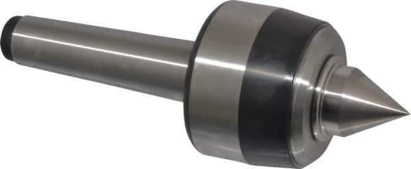 Royal Products - MT3 Taper Shank, 2.33" Head Diam 4,870 Lb Capacity Live Center - 5,000 Max RPM, 1-3/4" Head Length, 1" Point Diam, 1.22" Point Len, 970 Lb Max Workpc, 6-13/32" OAL, Standard Point - USA Tool & Supply