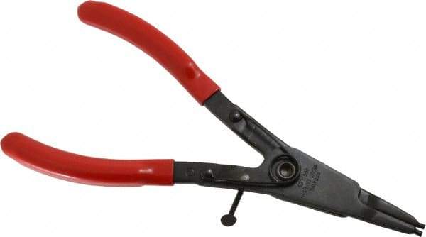 Rotor Clip - SH External Retaining Ring Pliers - 9-1/8" OAL - USA Tool & Supply