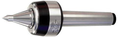 Royal Products - MT6 Taper Shank, 4" Head Diam 8,420 Lb Capacity Live Center - 3,500 Max RPM, 3.15" Head Length, 2" Point Diam, 3" Point Len, 2,420 Lb Max Workpc, 13-29/32" OAL, 3/4" Tip Diam, Long Point - USA Tool & Supply