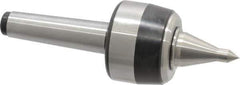 Royal Products - MT3 Taper Shank, 2.33" Head Diam 4,640 Lb Capacity Live Center - 5,000 Max RPM, 1-3/4" Head Length, 1" Point Diam, 1.86" Point Len, 740 Lb Max Workpc, 7-1/16" OAL, 3/8" Tip Diam, Long Point - USA Tool & Supply