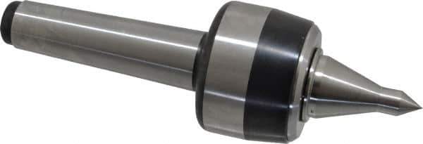 Royal Products - MT4 Taper Shank, 2.68" Head Diam 5,170 Lb Capacity Live Center - 4,500 Max RPM, 1.98" Head Length, 1-1/4" Point Diam, 2.18" Point Len, 1,120 Lb Max Workpc, 8-5/8" OAL, 1/2" Tip Diam, Long Point - USA Tool & Supply