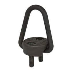 American Drill Bushing - 2,000 Lb Load Capacity Flip-Flop Hoist Ring - 4-7 Ft/Lb Torque, 5/16 Thread, Forged Chrome Moly Steel, Black Oxide Finish - USA Tool & Supply