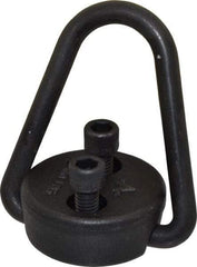 American Drill Bushing - 2,500 Lb Load Capacity Flip-Flop Hoist Ring - 7-10 Ft/Lb Torque, 3/8 Thread, Forged Chrome Moly Steel, Black Oxide Finish - USA Tool & Supply
