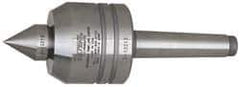 Royal Products - MT2 Taper Shank, 2" Head Diam 1,350 Lb Capacity Live Center - 6,000 Max RPM, 1.85" Head Length, 7/8" Point Diam, 1.13" Point Len, 390 Lb Max Workpc, 5-13/16" OAL, Changeable Standard Point - USA Tool & Supply